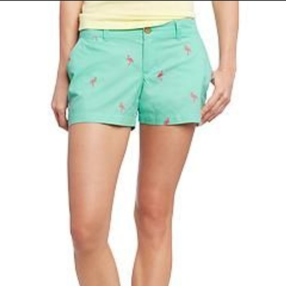 Old Navy flamingo chino cotton embroidered shorts - Picture 2 of 9